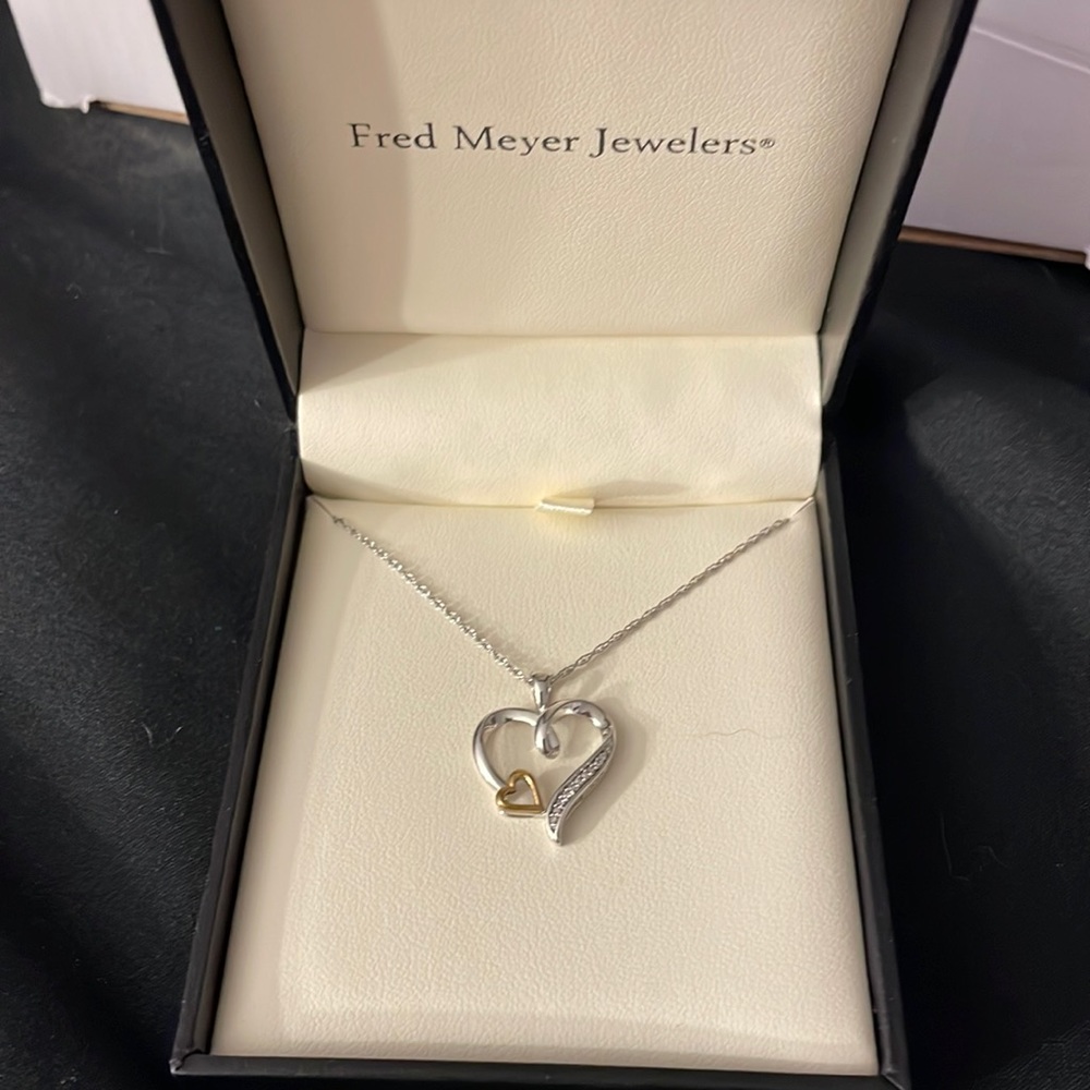 Fred Meyer Jewelers double heart necklace.